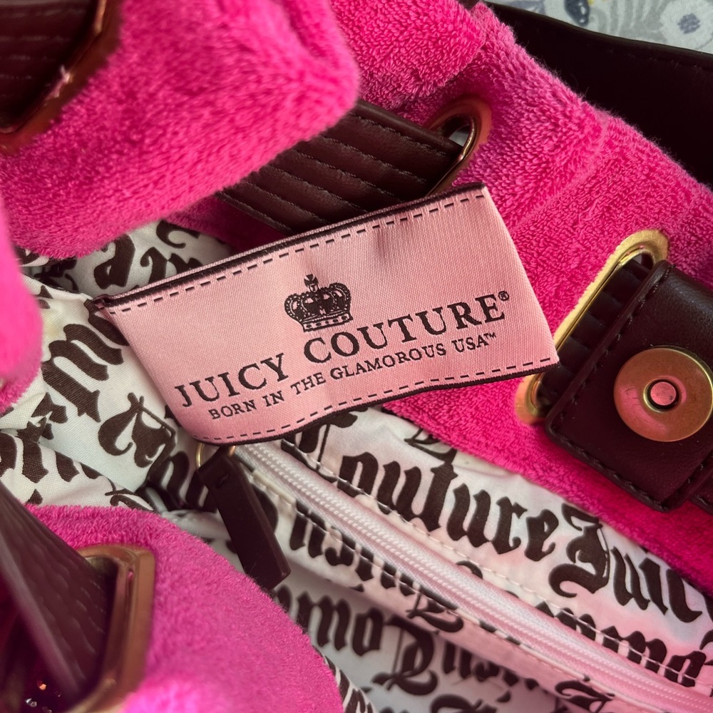 Vintage Y2K pink Juicy Couture  Daydreamer rhinestone shoulder bag - Picture 5 of 11